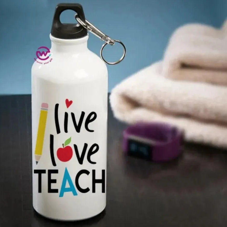 Water Bottle flask-Aluminum -Teachers - WE PRINT