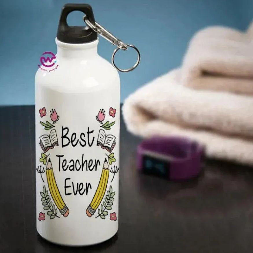Water Bottle flask-Aluminum -Teachers - WE PRINT