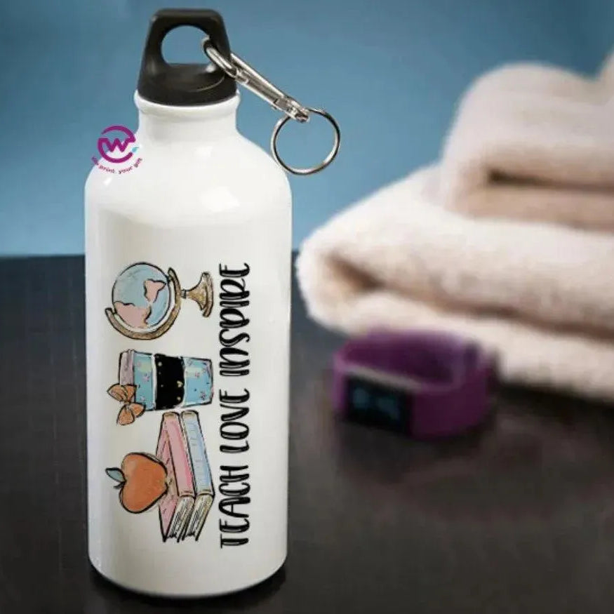 Water Bottle flask-Aluminum -Teachers - WE PRINT