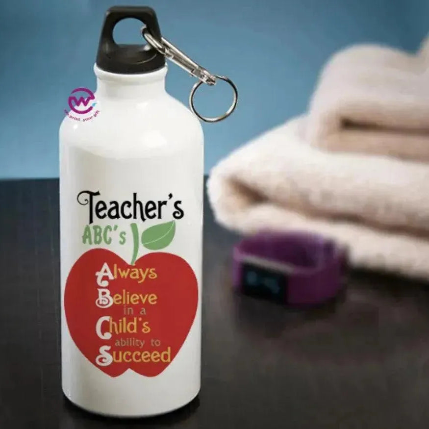 Water Bottle flask-Aluminum -Teachers - WE PRINT