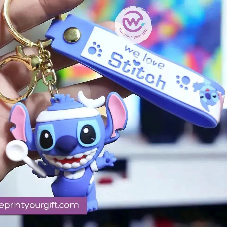 ميدالية مفاتيح سيليكون- ستيتش - WE PRINT