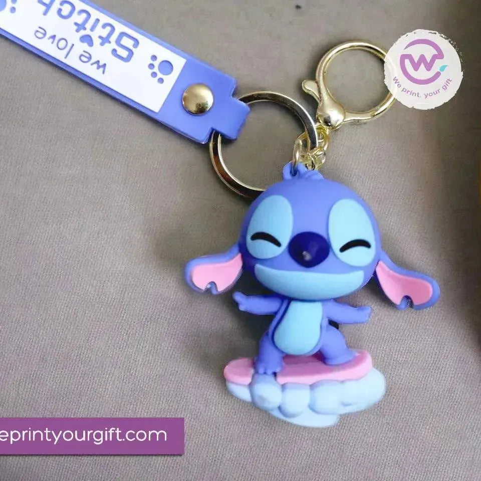 ميدالية مفاتيح سيليكون- ستيتش - WE PRINT