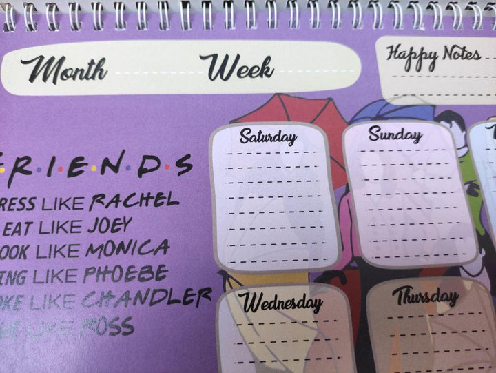 Weekly Planner - Friends Series - WE PRINT