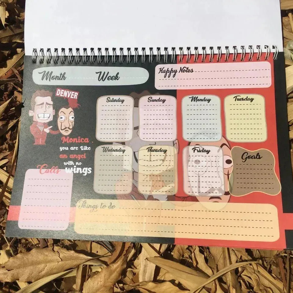 Weekly Planner -la casa de papel - WE PRINT