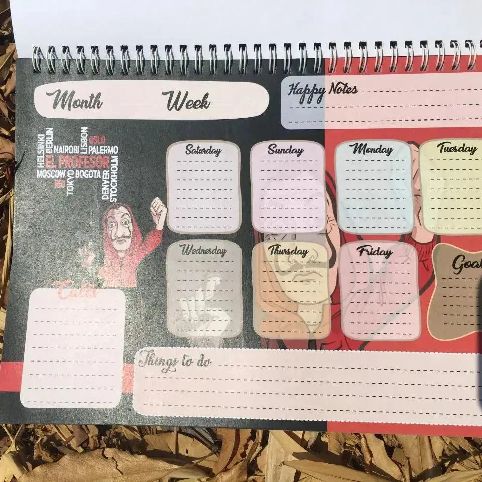 Weekly Planner -la casa de papel - WE PRINT