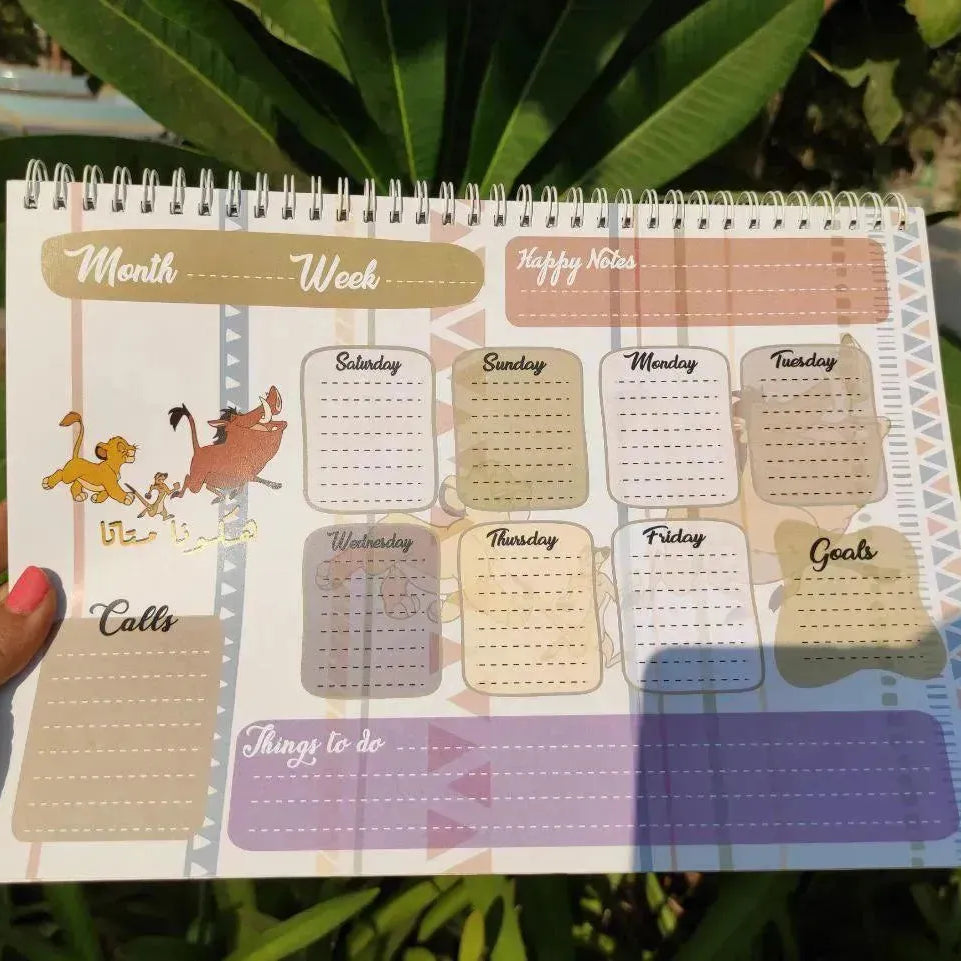 Weekly Planner -Lion King - WE PRINT