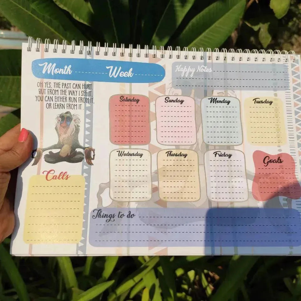 Weekly Planner -Lion King - WE PRINT