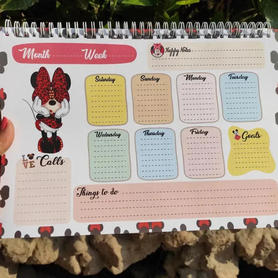 Weekly Planner -Minnie Mouse - WE PRINT