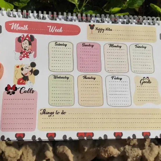 Weekly Planner -Minnie Mouse - WE PRINT