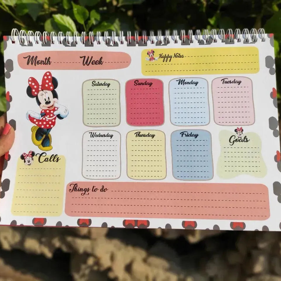 Weekly Planner -Minnie Mouse - WE PRINT