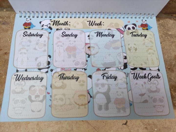 Weekly Planner - Panda-A - WE PRINT