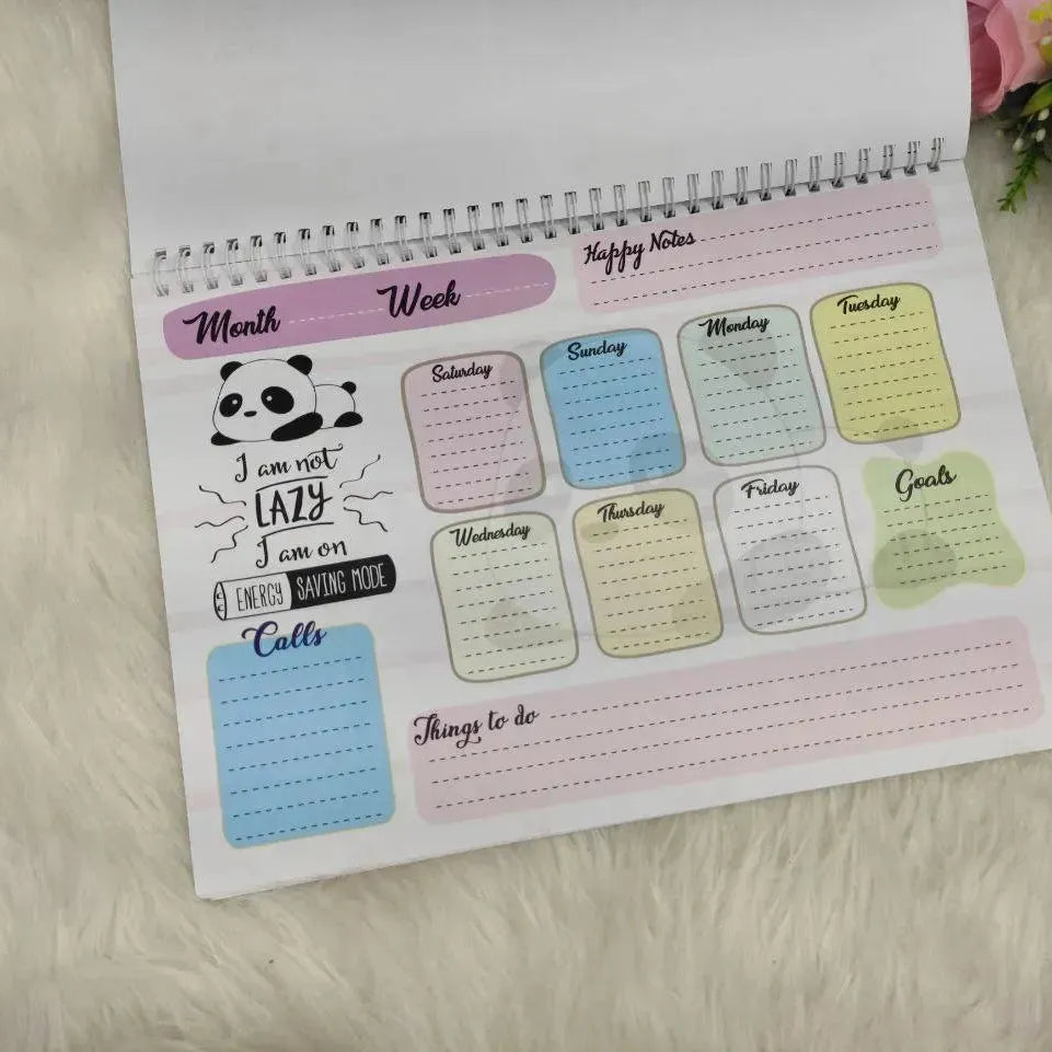 Weekly Planner - Panda-B - WE PRINT