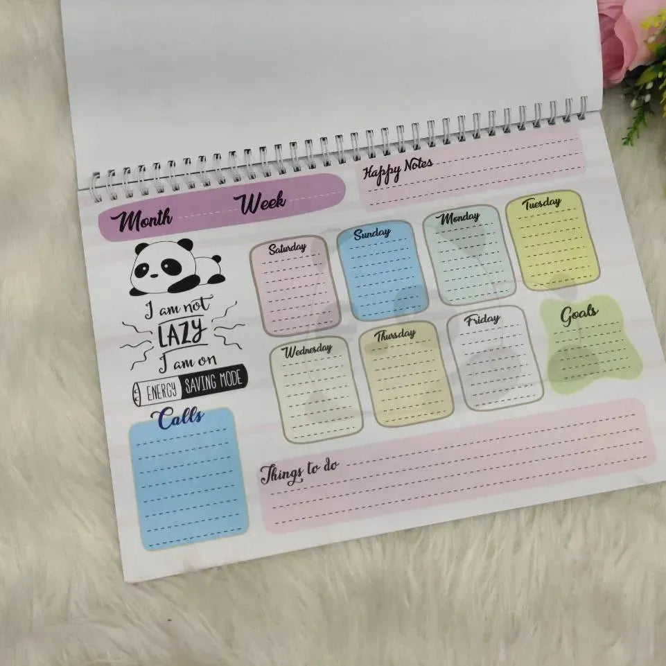Weekly Planner - Panda-B - WE PRINT