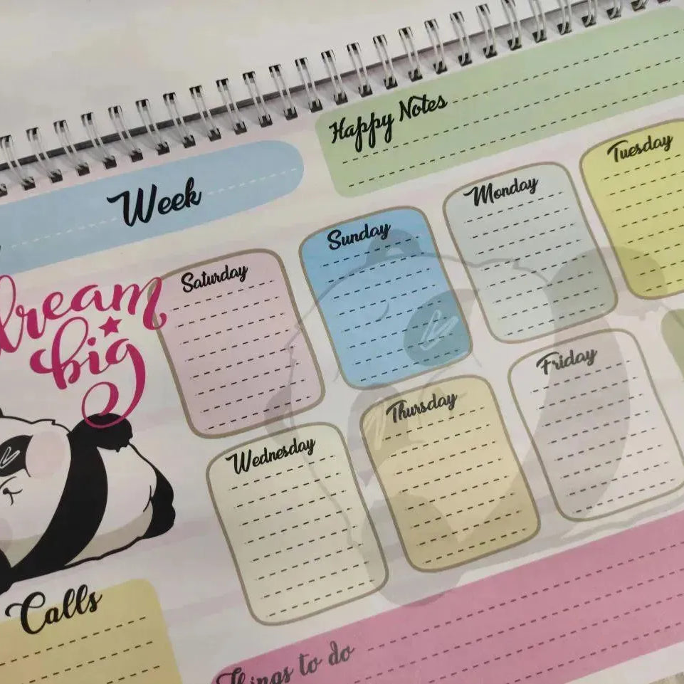 Weekly Planner - Panda-B - WE PRINT