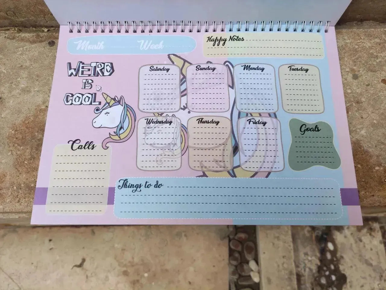Weekly Planner - Unicorn - A - WE PRINT
