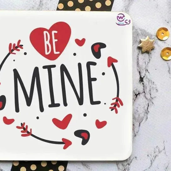 Wooden Coaster -Valentine's Day - WE PRINT