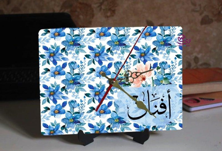 Wooden Desk Clock - Arabic Names - weprint.yourgift