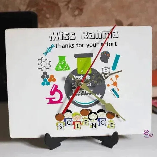Wooden Desk Clock - Teachers - WE PRINT