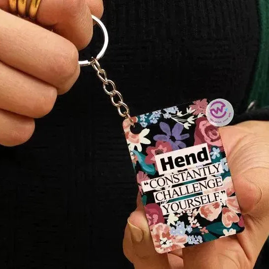 Wooden Keychain -Names-B - WE PRINT