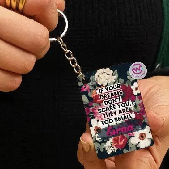 Wooden Keychain -Names-B - WE PRINT