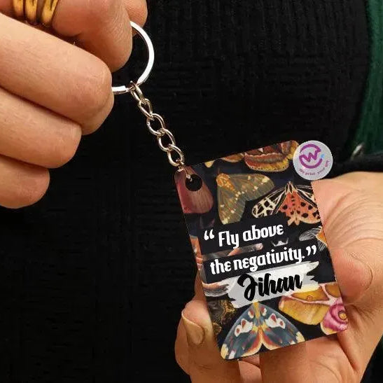 Wooden Keychain -Names-B - WE PRINT