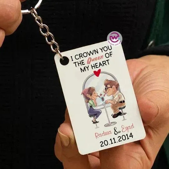 Wooden Keychain - UP Cartoon - WE PRINT