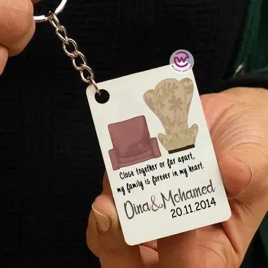 Wooden Keychain - UP Cartoon - WE PRINT