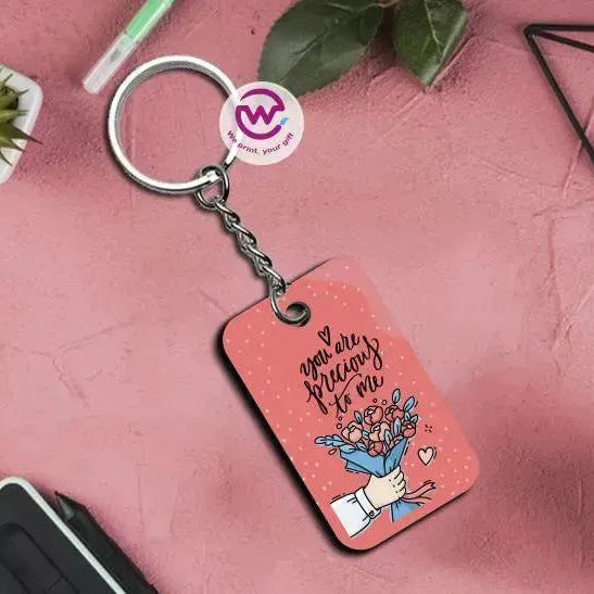 Wooden Keychain - Valentine's Day - WE PRINT