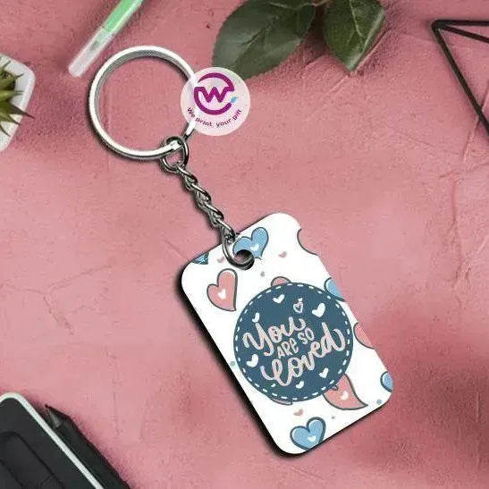 Wooden Keychain - Valentine's Day - WE PRINT
